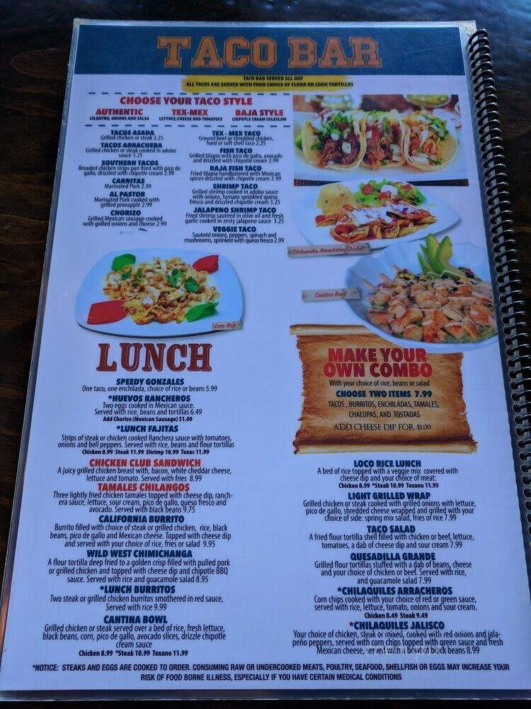 Pepe's Mexican Bar & Grill - Lawrenceville, GA menu_pic