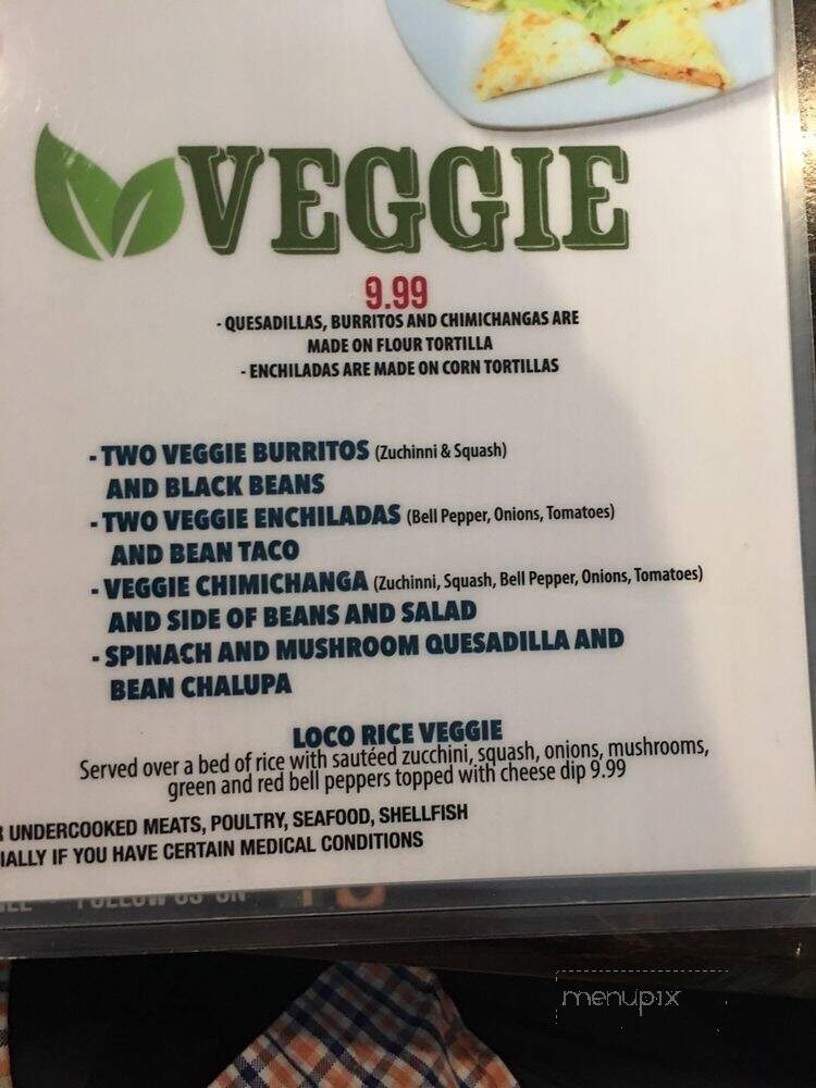 Pepe's Mexican Bar & Grill - Lawrenceville, GA menu_pic