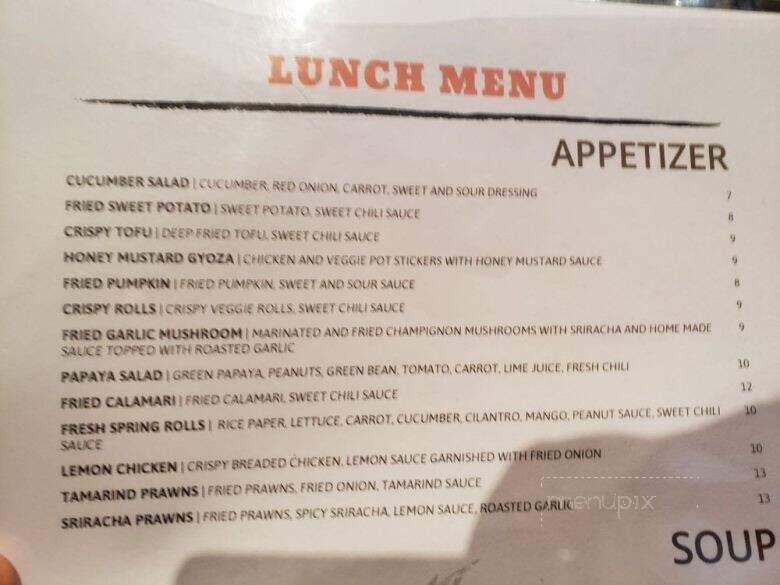 Rice Barn Thai Eatery & Wine Bar - Vacaville, CA menu_pic