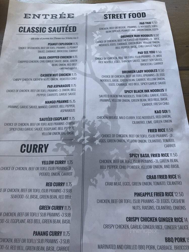 Rice Barn Thai Eatery & Wine Bar - Vacaville, CA menu_pic