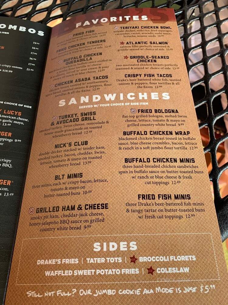Drake's Chattanooga - Chattanooga, TN menu_pic