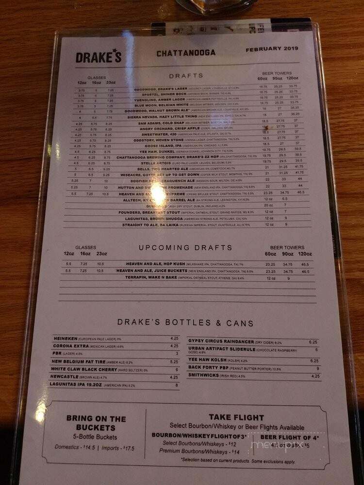 Drake's Chattanooga - Chattanooga, TN menu_pic