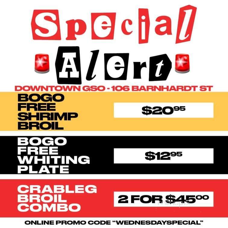 Seafood Destiny - Greensboro, NC menu_pic