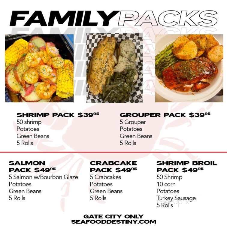 Seafood Destiny - Greensboro, NC menu_pic