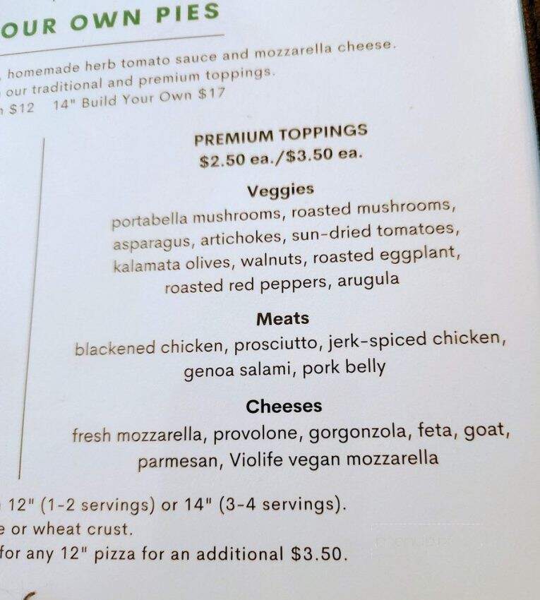 Amici's Kitchen and Living Room - Berkley, MI menu_pic