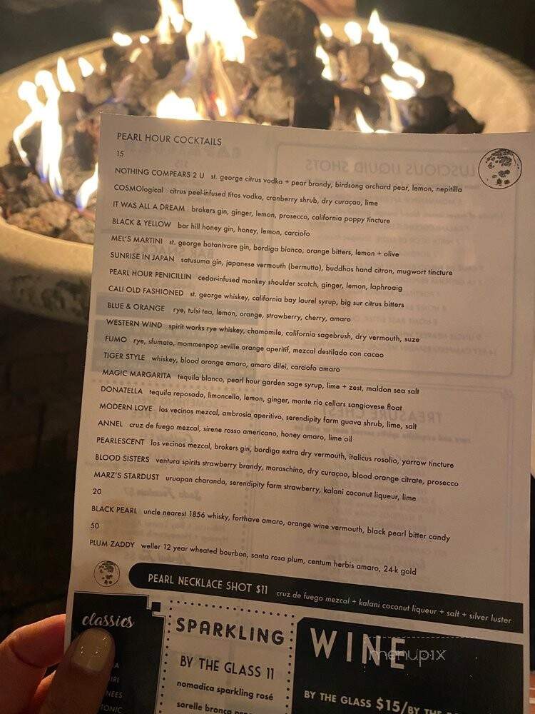 Pearl Hour - Monterey, CA menu_pic