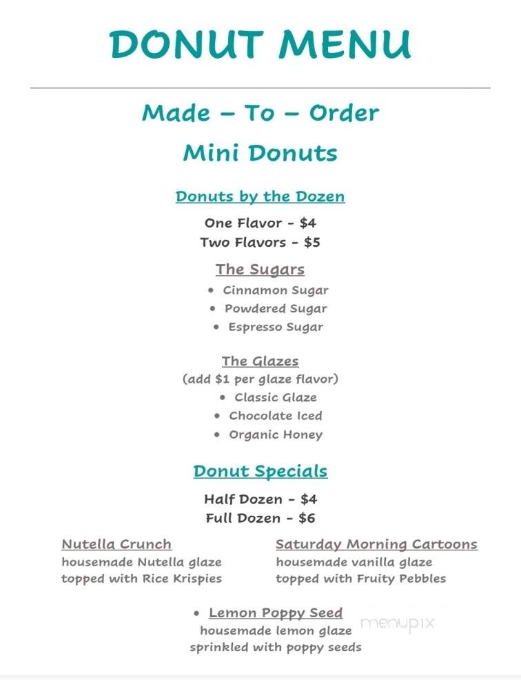 Itty Bitty Donuts & Specialty Coffee - Nolensville, TN menu_pic