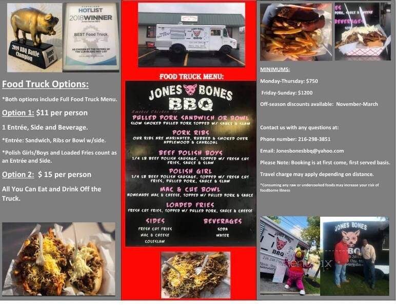 Jones Bones BBQ & Grub - Grafton, OH menu_pic