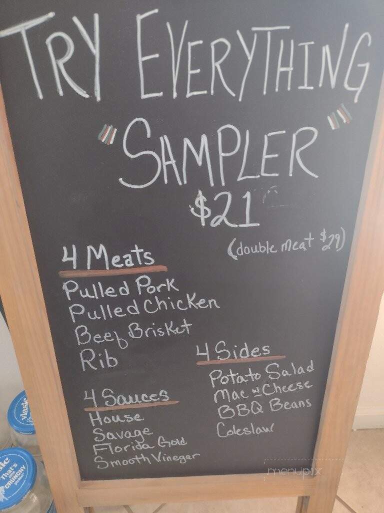 Forgotten Coast Barbeque - Carrabelle, FL menu_pic