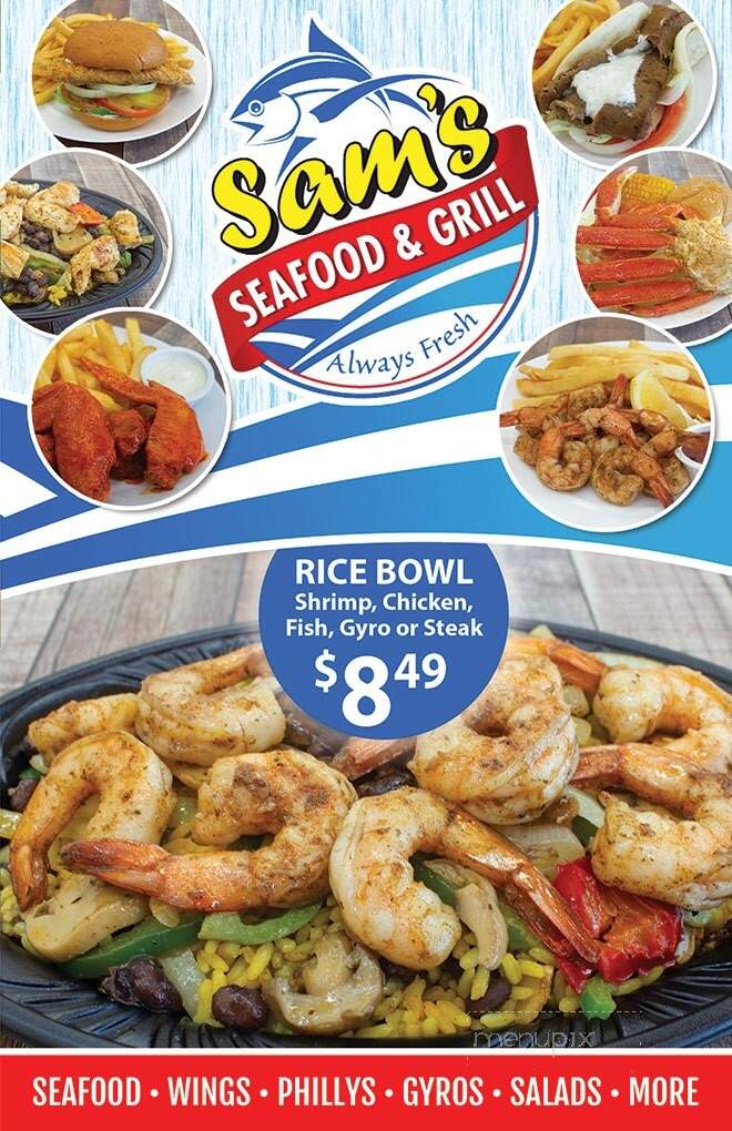 Sam's Seafood & Grill - Bradenton, FL menu_pic