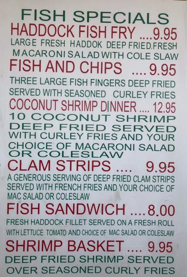CAMPI'S PIZZA - Dunkirk, NY menu_pic