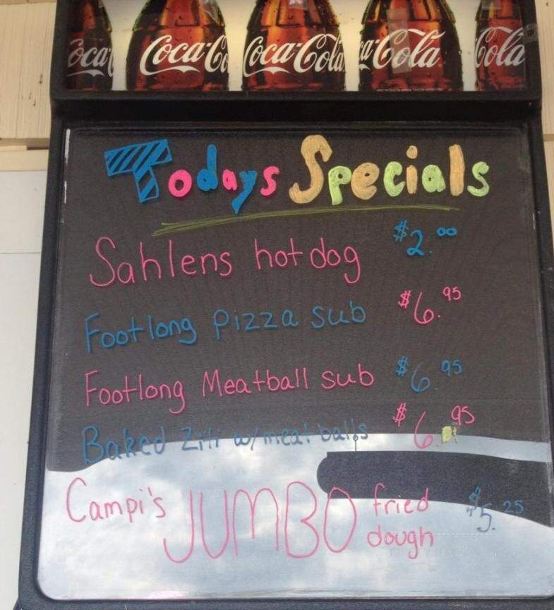 CAMPI'S PIZZA - Dunkirk, NY menu_pic