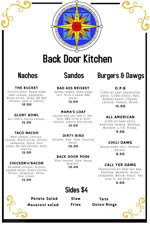 Down East Saloon - Homer, AK menu_pic