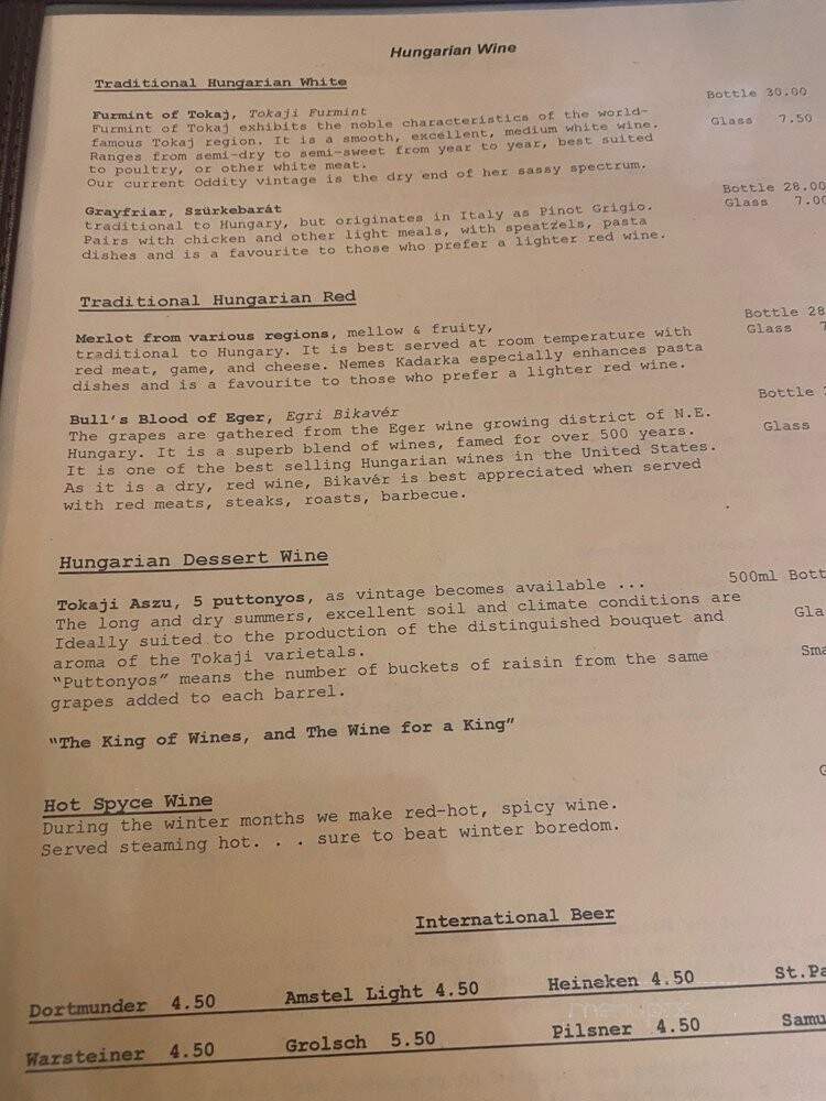 Balaton Restaurant - Cleveland, OH menu_pic