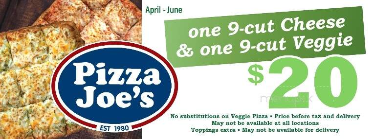 Pizza Joe's - Mineral Ridge, OH menu_pic
