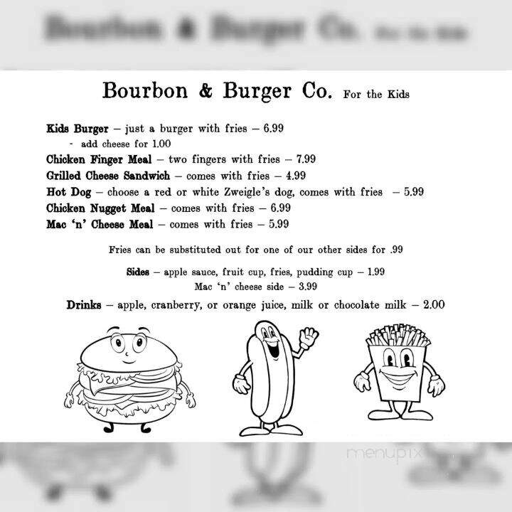 Bourbon Burger Co. - Batavia, NY menu_pic