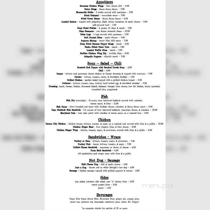 Bourbon Burger Co. - Batavia, NY menu_pic