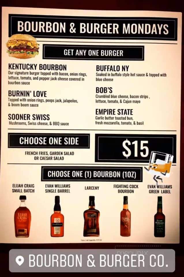 Bourbon Burger Co. - Batavia, NY menu_pic