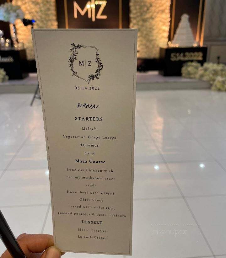 Byblos Banquet Center - Dearborn, MI menu_pic