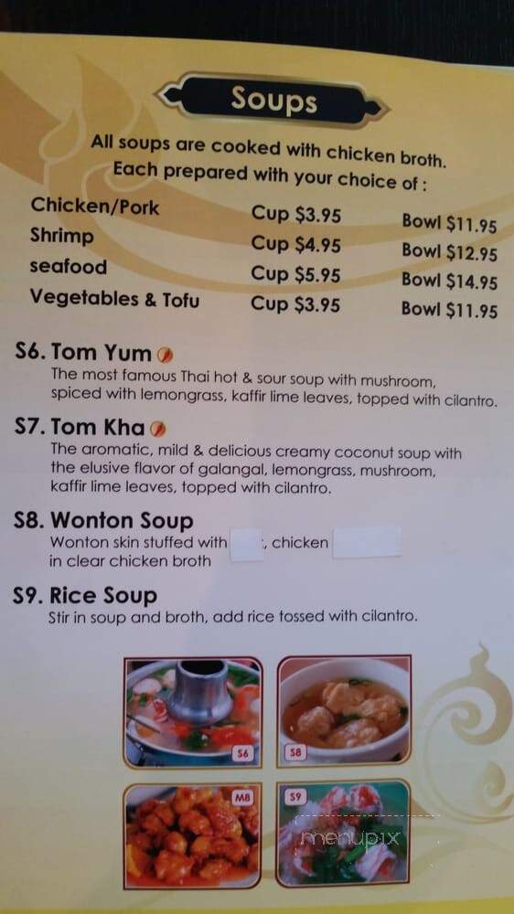 Royal Thai Cuisine - Washington, UT menu_pic