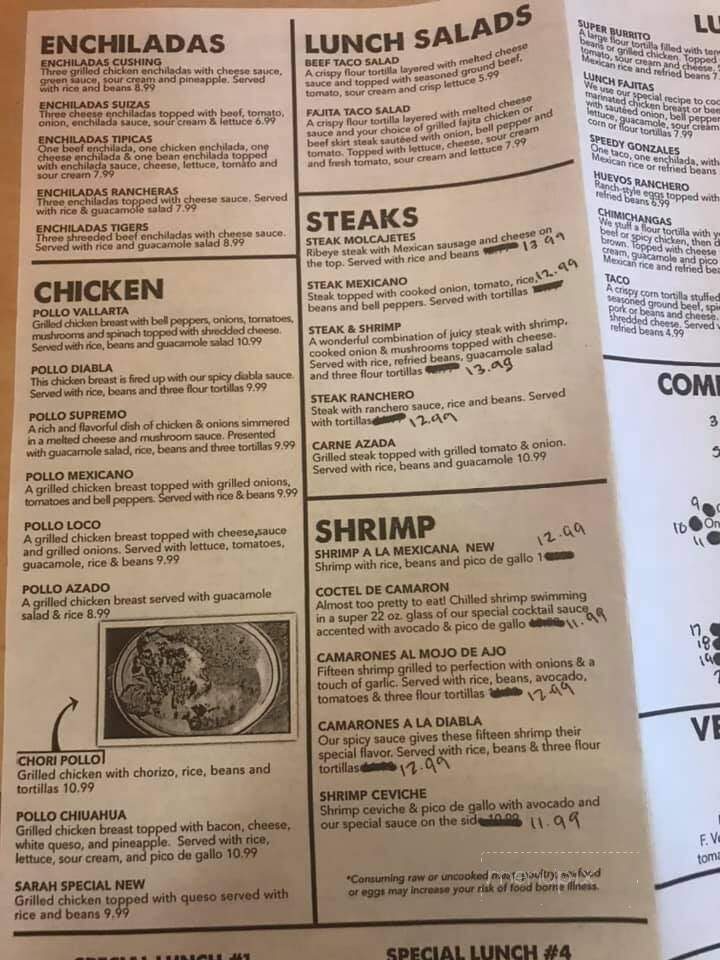 Los Molcajetes - Cushing, OK menu_pic