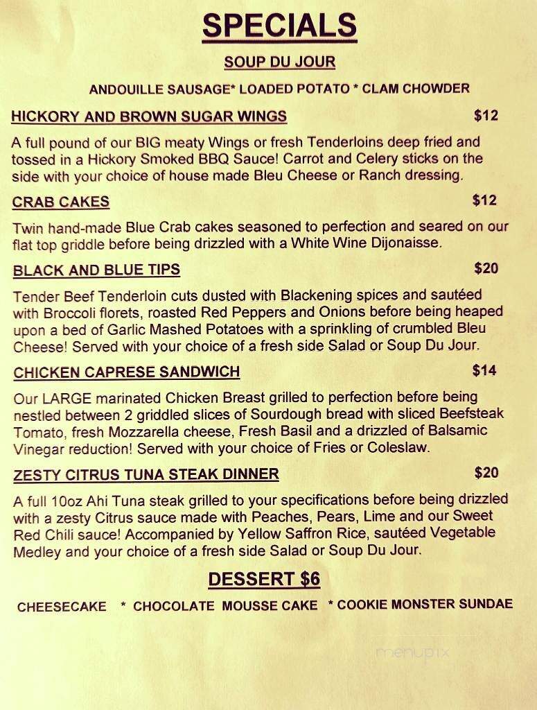 The Old Well Tavern - Simsbury, CT menu_pic