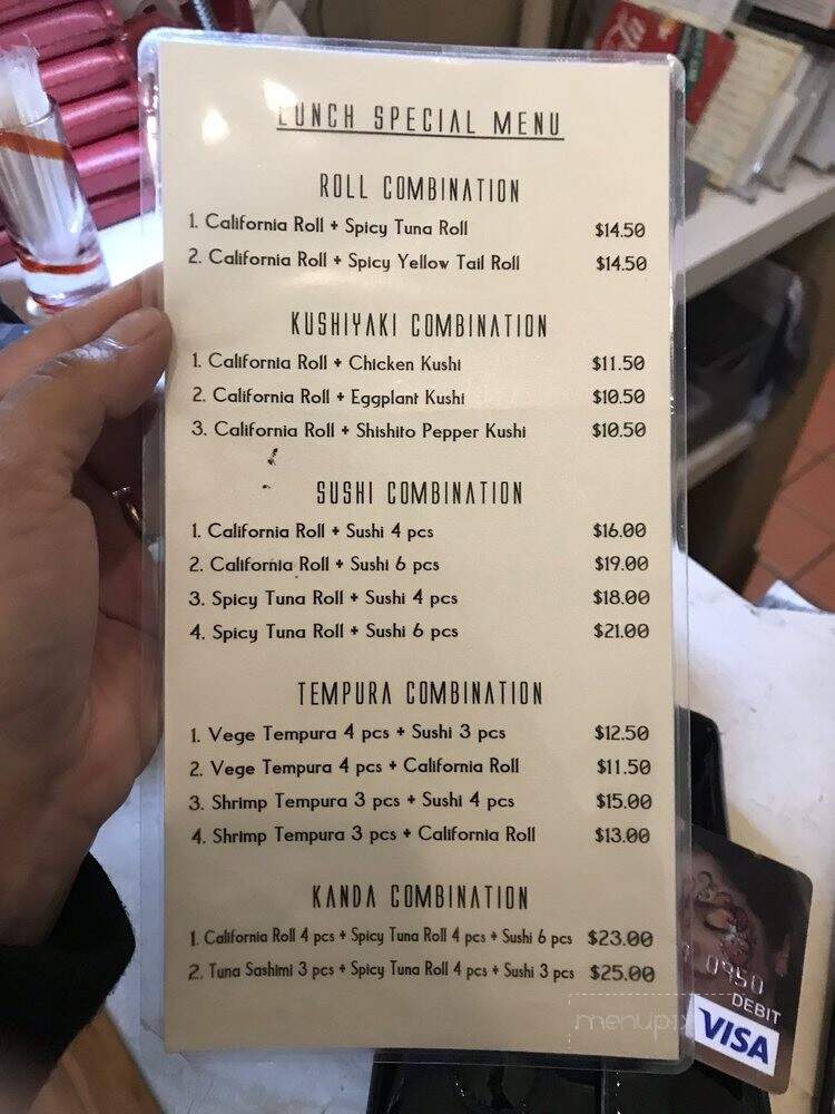 Kanda Sushi - Thousand Oaks, CA menu_pic