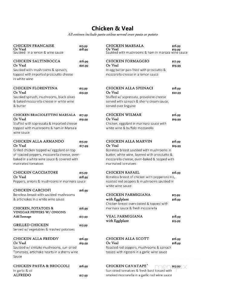 Old Tyme Italian Cuisine - Lynn, MA menu_pic