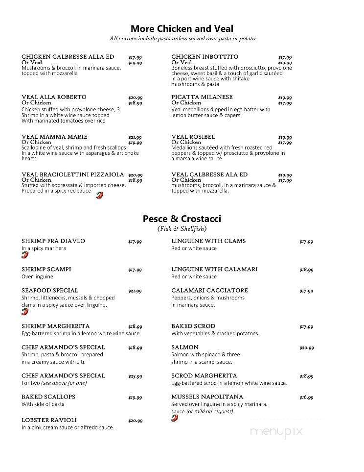 Old Tyme Italian Cuisine - Lynn, MA menu_pic