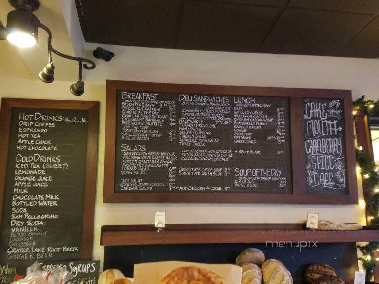 Snohomish Bakery & Cafe - Snohomish, WA menu_pic