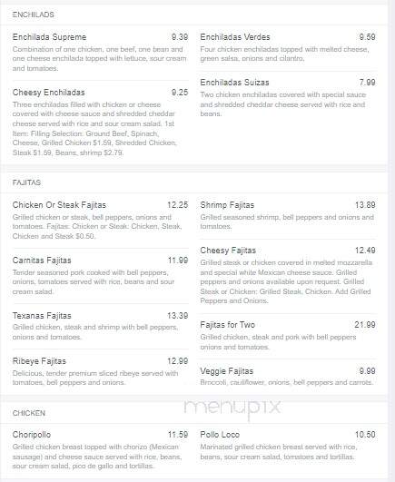 Camino Real - Surf City, NC menu_pic