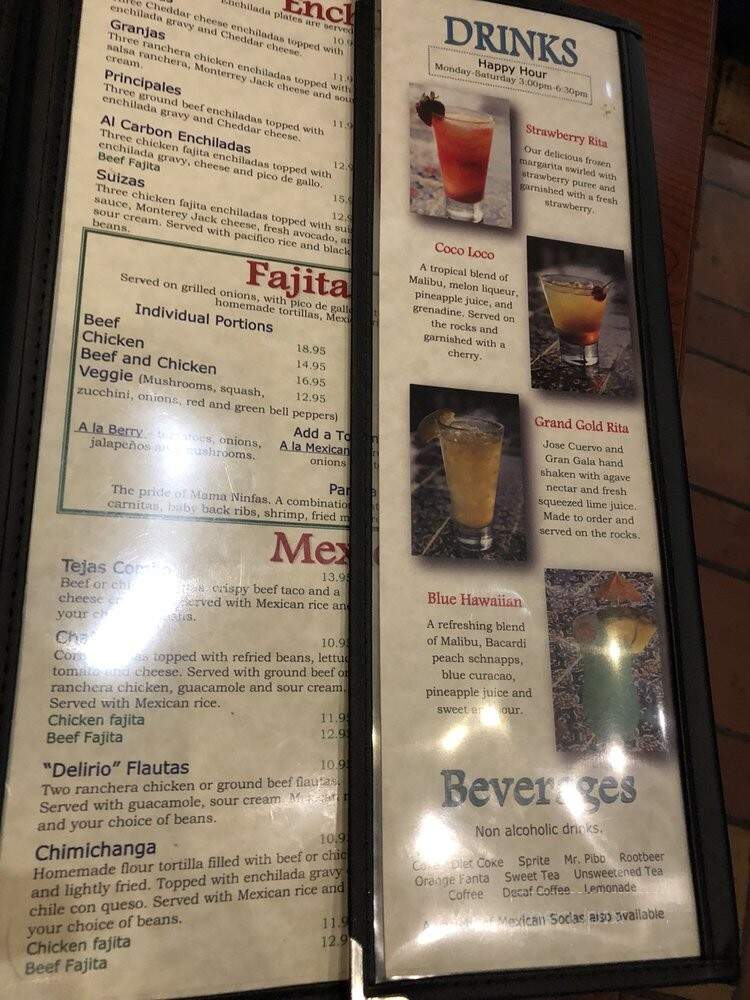 Ninfa's Mexican Restaurant - Houston, TX menu_pic