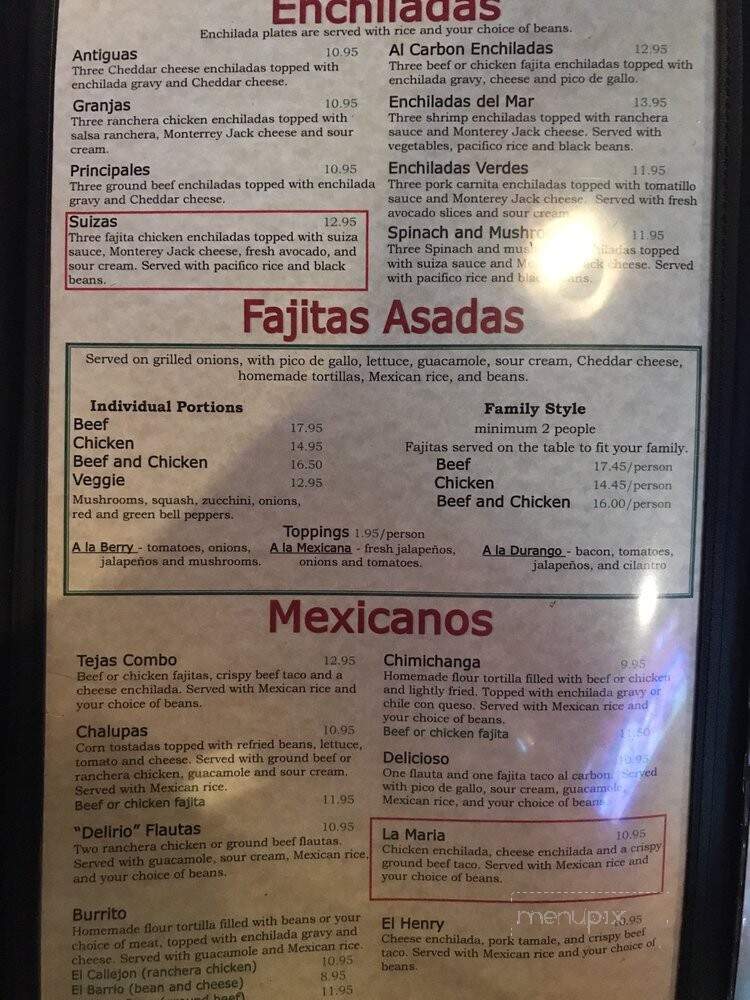 Ninfa's Mexican Restaurant - Houston, TX menu_pic