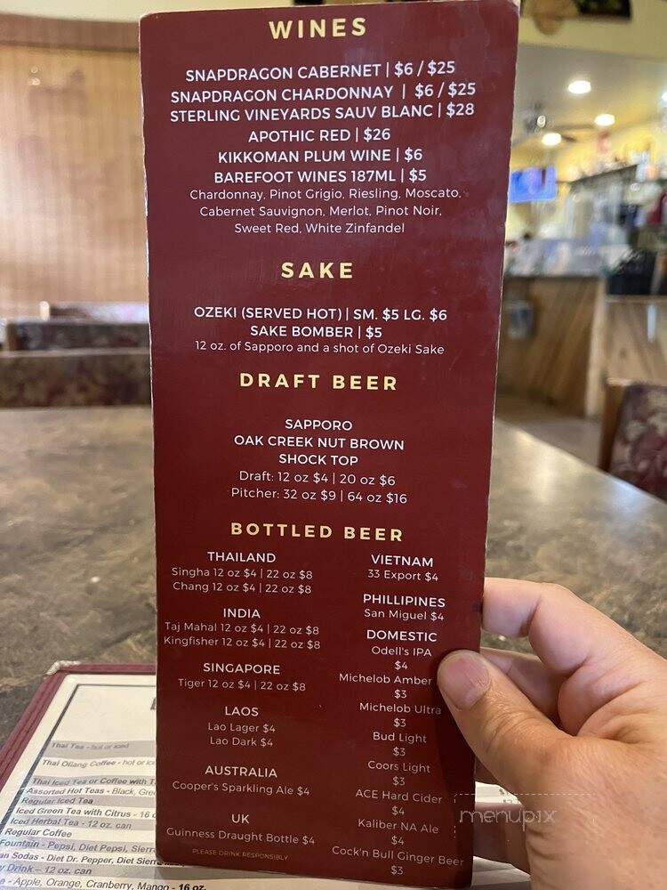 Mountain Thai - Lakeside, AZ menu_pic