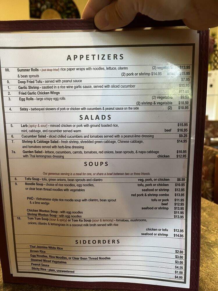 Mountain Thai - Lakeside, AZ menu_pic