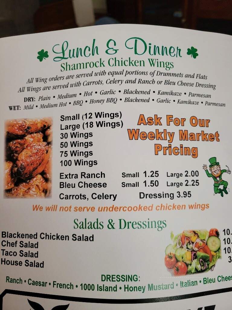 Shamrock Inn - Floral City, FL menu_pic