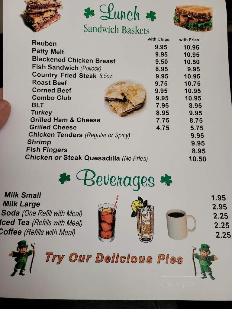 Shamrock Inn - Floral City, FL menu_pic