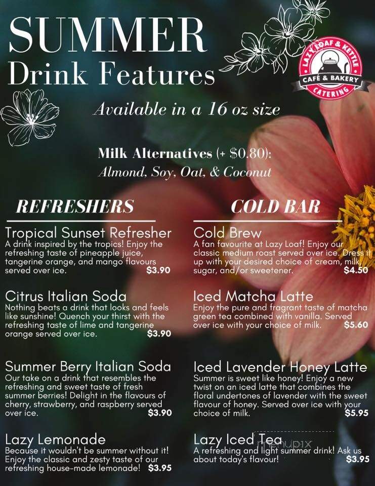 Lazy Loaf & Kettle - Calgary, AB menu_pic