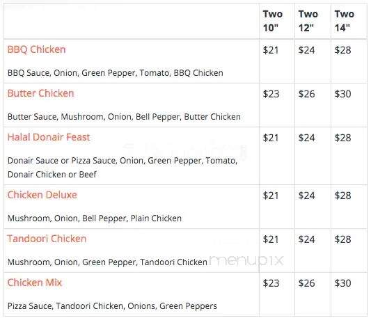Millcreek Pizza - Edmonton, AB menu_pic