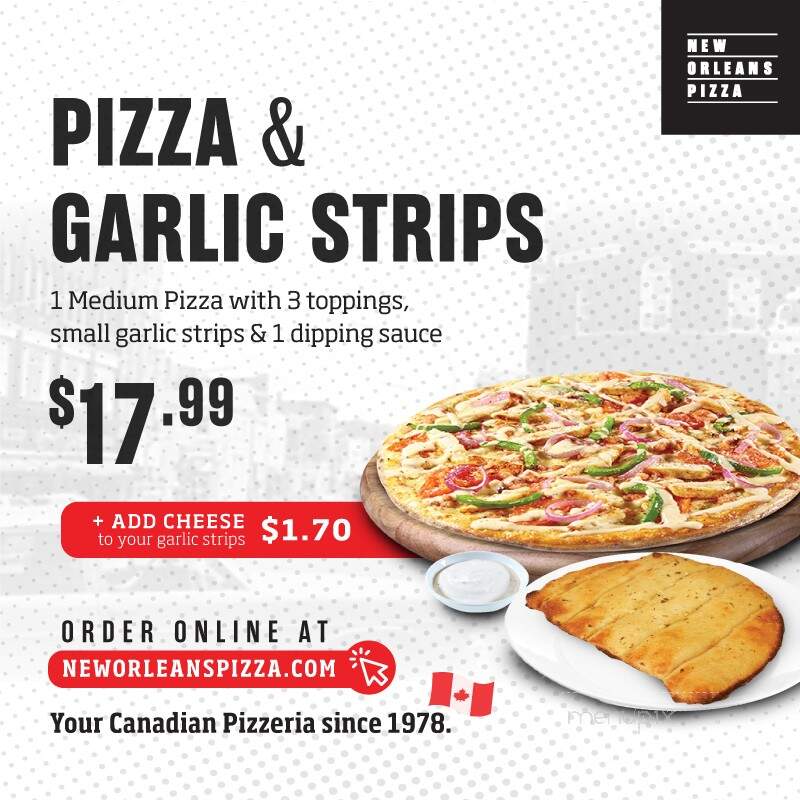 New Orleans Pizza - Kincardine, ON menu_pic