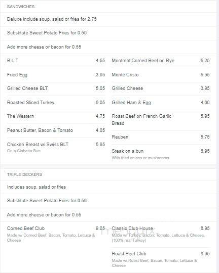 Miss Ingersoll Restaurant - Ingersoll, ON menu_pic