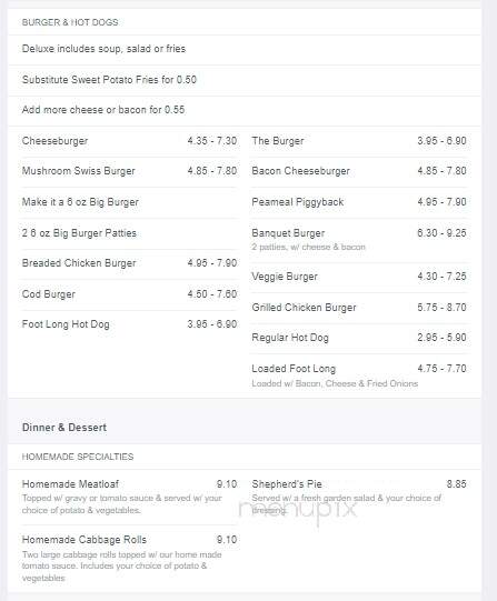 Miss Ingersoll Restaurant - Ingersoll, ON menu_pic