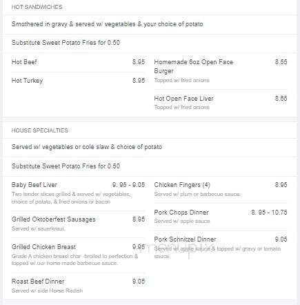Miss Ingersoll Restaurant - Ingersoll, ON menu_pic