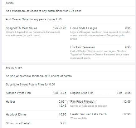 Miss Ingersoll Restaurant - Ingersoll, ON menu_pic