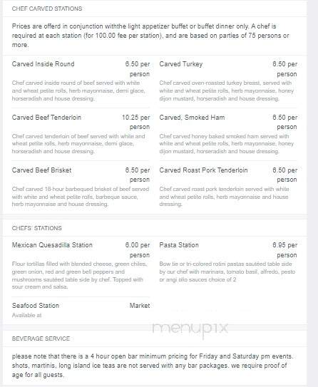 Lehmann Mansion - Lake Villa, IL menu_pic