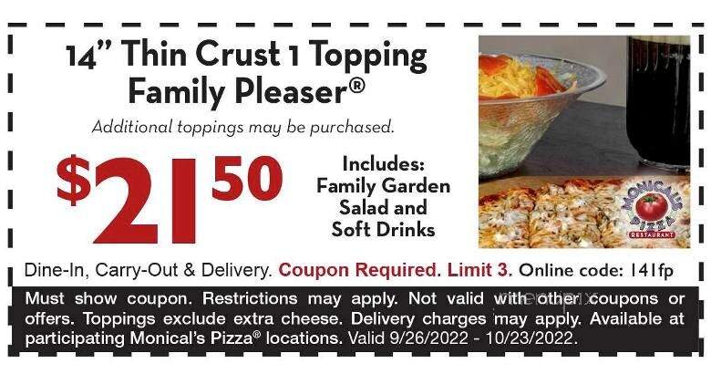 Monical's Pizza - Canton, IL menu_pic