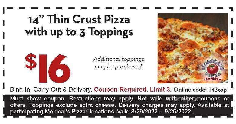Monical's Pizza - Canton, IL menu_pic