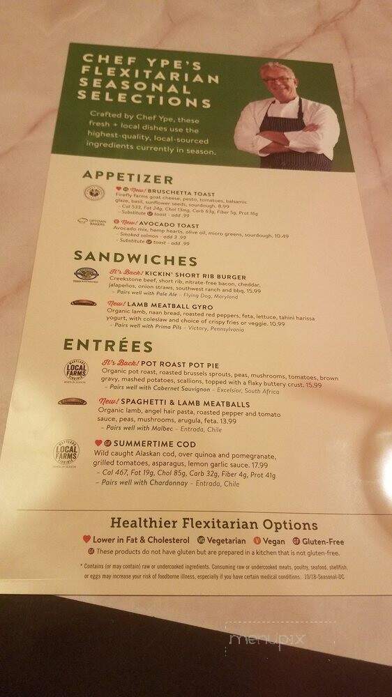 Silver Diner - Greenbelt, MD menu_pic