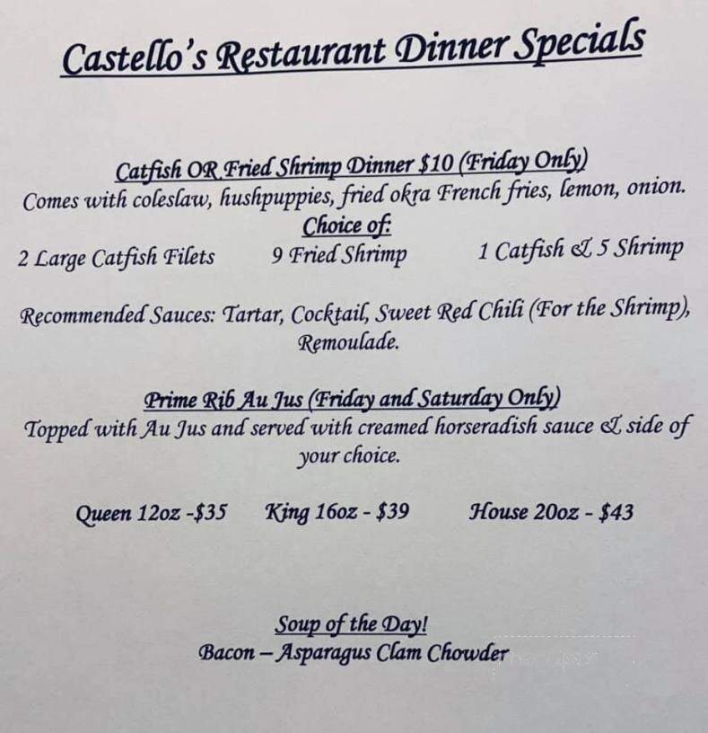 Castello's Restorante - Poplar Bluff, MO