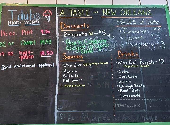 Ted & Wally's Ice Cream Shop - Omaha, NE menu_pic